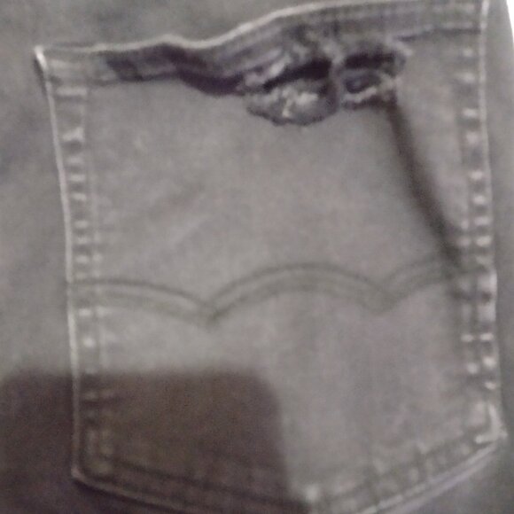 American Eagle black distressed denim shorts size 31 - Picture 2 of 7